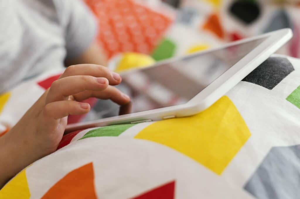 close-up-hand-touching-tablet